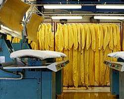 Lavanderia de uniformes industriais